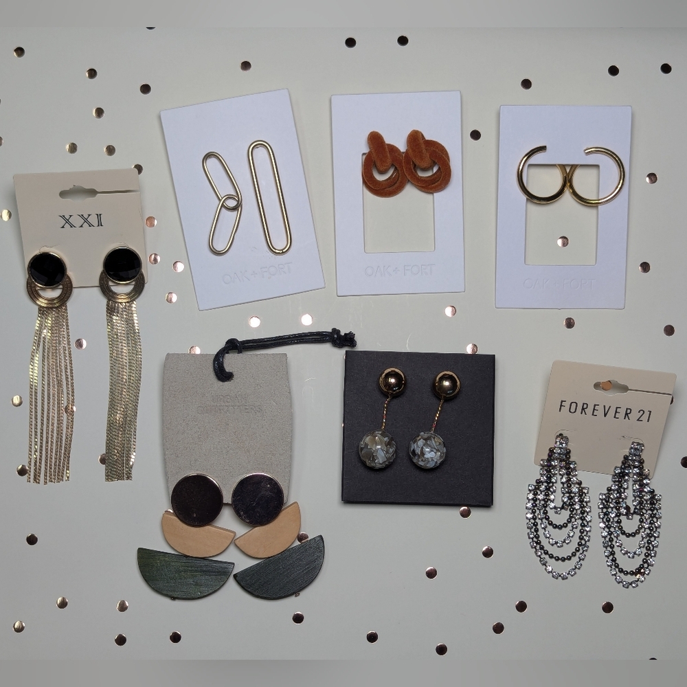 OAK+FORT, ZARA, XXI, Urban Outfitters Earrings Set